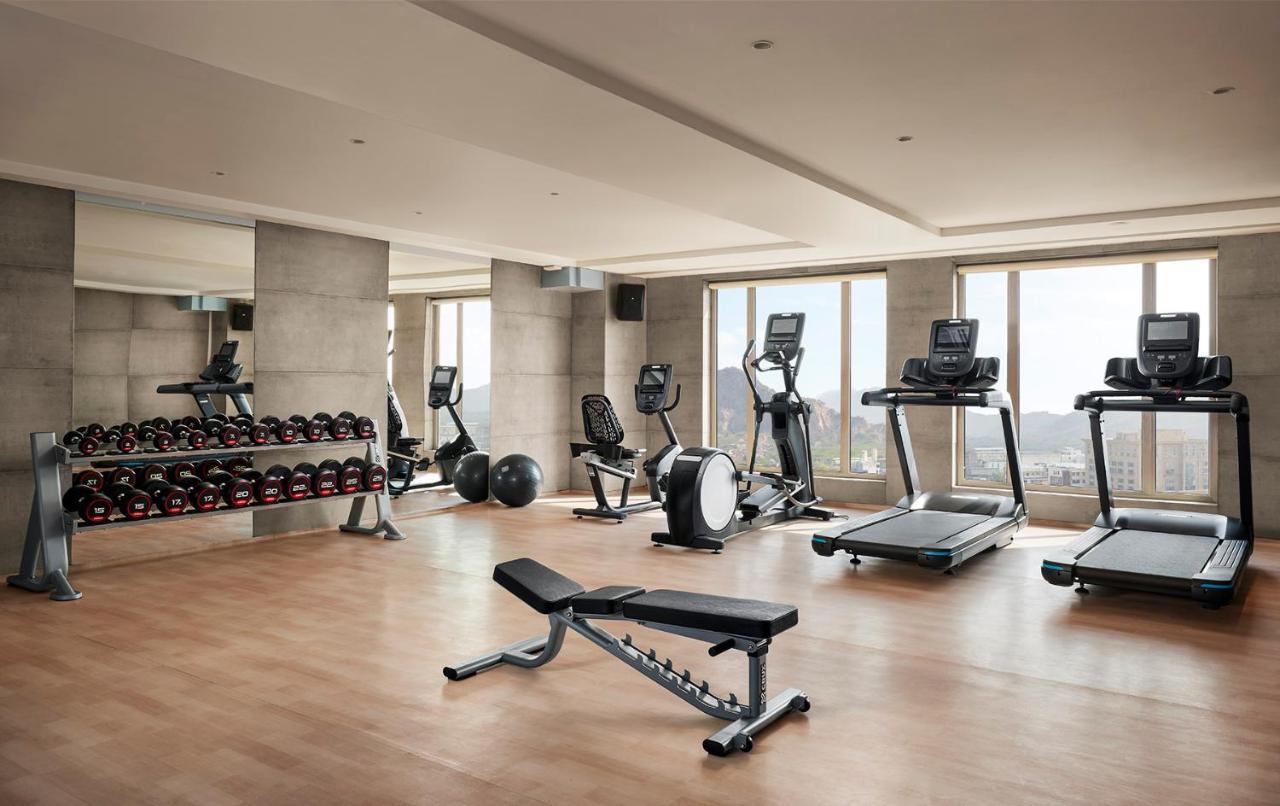 Hyatt Place Jaipur Malviya Nagar Exterior foto A gym in a hotel